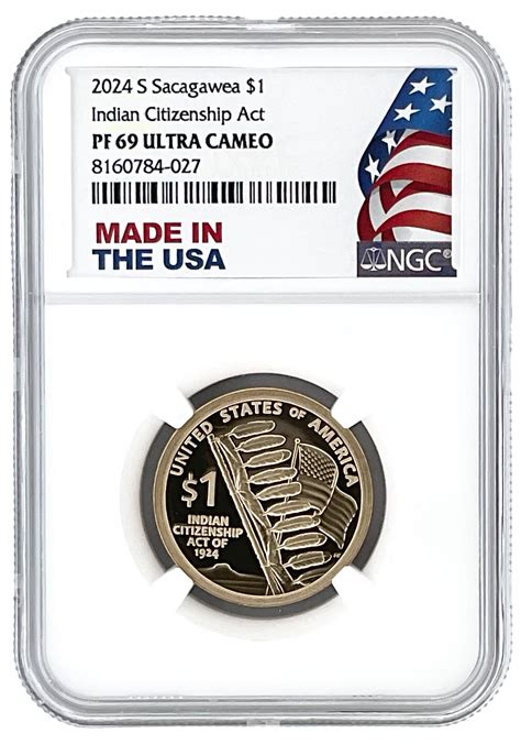 2024 S Sacagawea Dollar NGC PF69 Ultra Cameo Made In The USA Holder