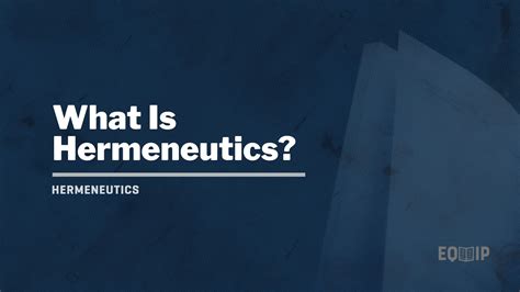 What Is Hermeneutics