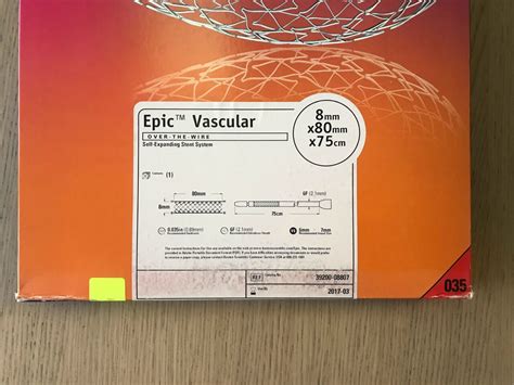 New Boston Scientific Epic Vascular Otw Self Expanding