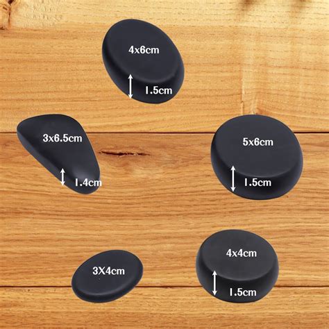 Tontin Hot Stone Massage Body Basalt Stone Set Beauty Salon SPA With Thick Canvas Heating Bag