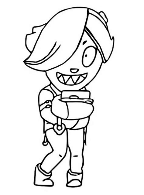 Colette Brawl Stars 2 Coloring Page Free Printable Coloring Pages For