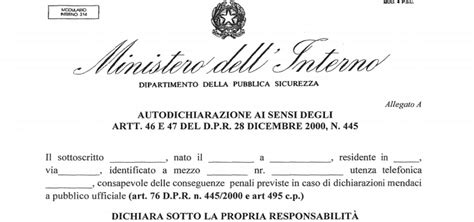 Nuova Autocertificazione Covid Coronavirus Violazioni Controlli