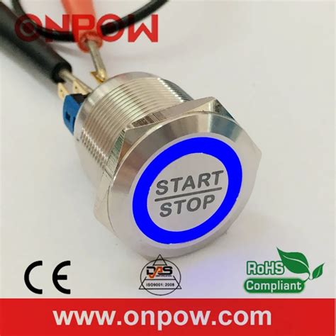 Onpow Mm Stainless Steel Momentary Waterproof Ip Engine Start Stop