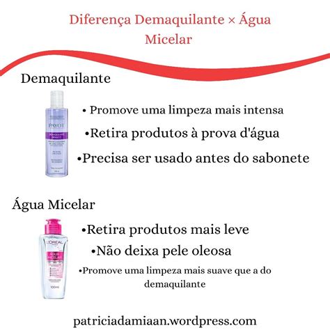 Diferença Demaquilante × Água Micelar Aula De Maquiagem Vendas De