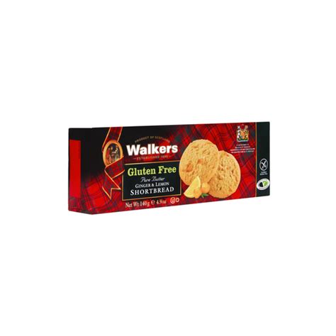 Walkers Lemon Ginger Shortbread Gluten Free G