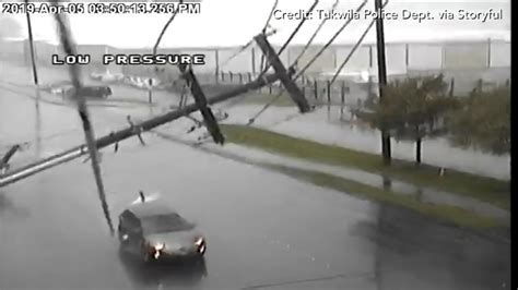 Incredible Video Shows Car Smashed By Falling Utility Pole 6abc Philadelphia