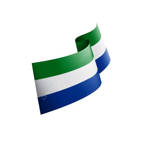 Sierra Leone Flag Vector Hd Images Sierra Leone Flag Ribbon Isolated