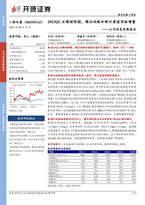 公司信息更新报告：q1业绩超预期，精品战略和新兴渠道贡献增量