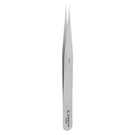 Excelta 1 SA Stainless Steel Tweezers Slender Straight Tips 4 5