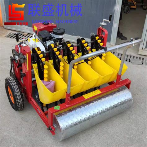 Hand Push Garlic Seeder Gasoline Self Propelled Garlic Precision Seeder