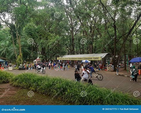 The Atmosphere Of Visitors Or Tourist To The Ragunan Wildlife Park