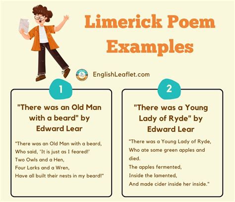 10 Limerick Poem Examples Englishleaflet