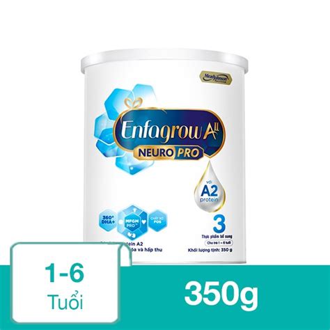 Sữa bột Enfagrow A2 Neuropro 350g 1 6 tuổi AVAKids