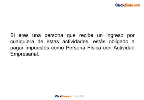 Qu Es Una Persona F Sica Con Actividad Empresarial Ppt