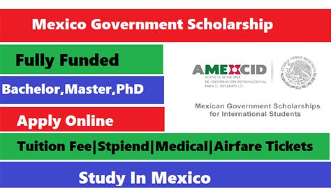 Mexico Government Scholarship In Mexico Fully Funded