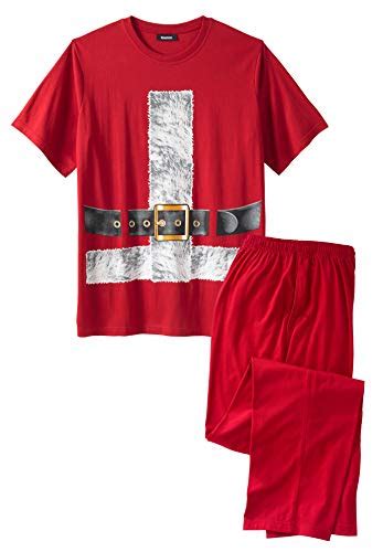 Big And Tall Christmas Pajamas Kingsize Holiday Sleepwear