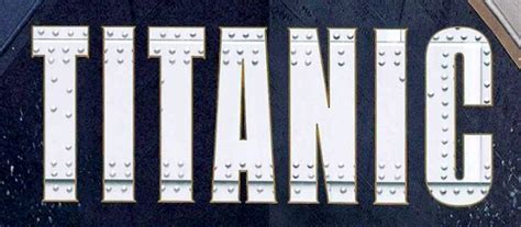 Font used for "Titanic" Logo and Trailers (1997) - Font Identification ...