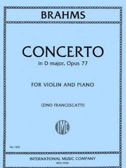 Brahms Concerto Pour Violon En R Majeur Op Partition Di