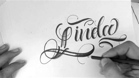 Letras Para Tatuar LINDA DRAWING CHICANO LETTER COMO DIBUJAR