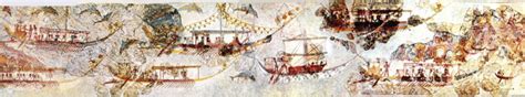 17 Minoan Fresco Ship Procession From Akrotiri C 2000 1500 BC