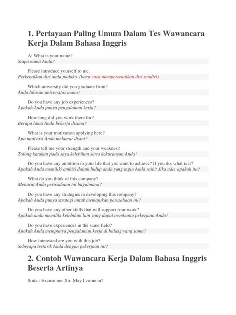 Contoh Teks Perkenalan Diri Saat Interview Kerja Koleksi Gambar