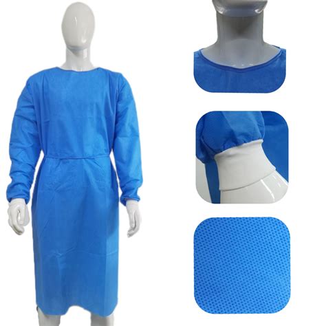 Waterproof Non Sterile Isolation Gown AAMI Level1 2 3 SMS Non Woven