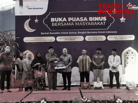 Buka Puasa Binus Bersama Masyarakat Di Binus Kemanggisan Teach For