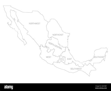 Mapa Mexico Mapa De Mexico En Negro Con Las Provincias Images