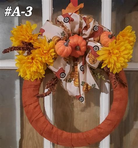 Pumpkin Floral Wreath