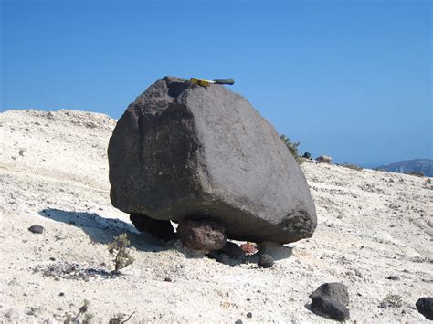 Volcanic Bomb A Resistant Block Weathering Out The Soft Flickr