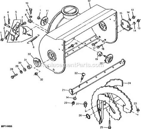 Exploring The Parts Diagram Of The 44 Inch John Deere 44 Snowblower