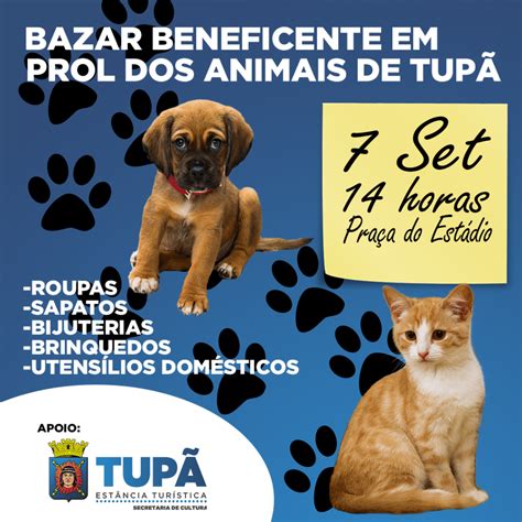 Bazar Em Prol Dos Animais Abandonados Acontece No Dia 7 Tupãense Notícias