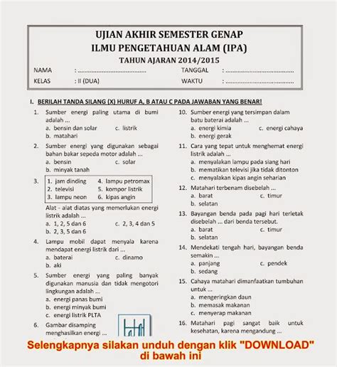 42 Soal Uas Kimia Kelas X Semester 2 Kurikulum 2013 Contoh Soal Dan