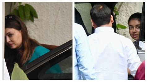 Aishwarya Rai Spotted At Bachchan Home Jalsa With Aaradhya Bachchan