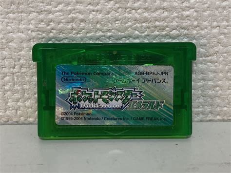 【やや傷や汚れあり】gba ゲームボーイアドバンス ポケットモンスターエメラルド ポケモン ソフト レックウザ 現品のみの落札情報詳細