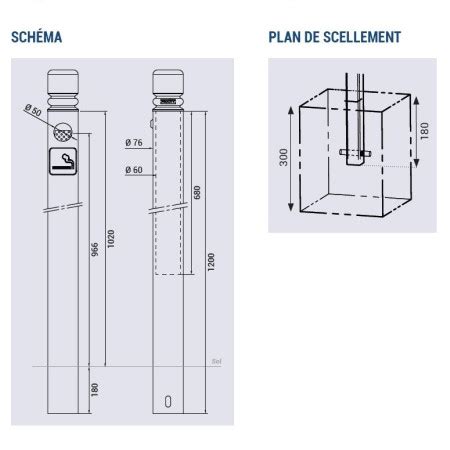 Potelet Cendrier En Acier Bornes Et Potelets Axess Industries