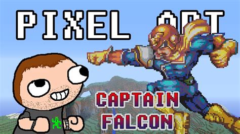 Minecraft Pixel Art Captain Falcon Youtube