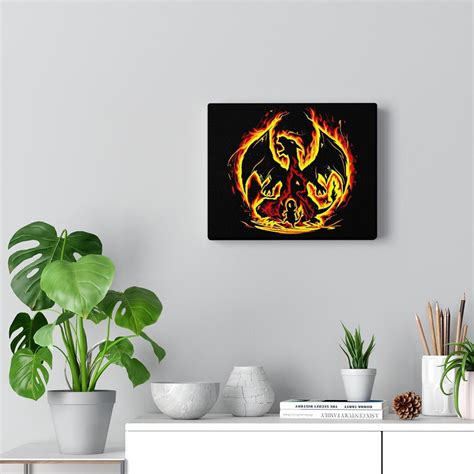 Pokemon Wall Art Charizard Evolution Canvas - Etsy