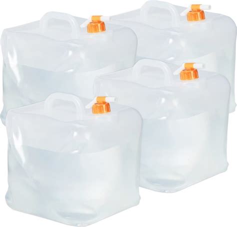 Relaxdays Opvouwbare Jerrycan Set Van Plastic Waterzak Lege