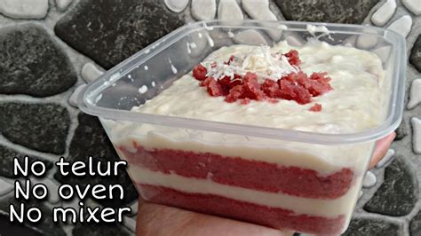 Resep Rahasia Dessert Red Velvet No Telur No Oven No Mixer Tapi Tetep