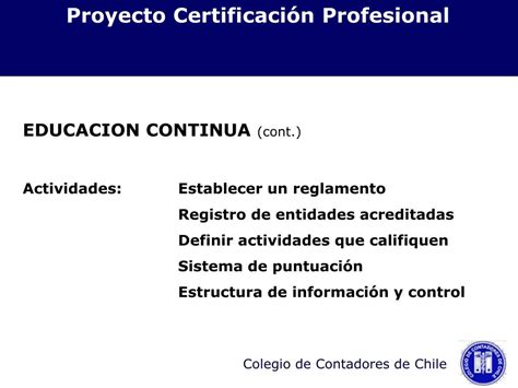 Ppt Proyecto Certificaci N Profesional Powerpoint Presentation Free