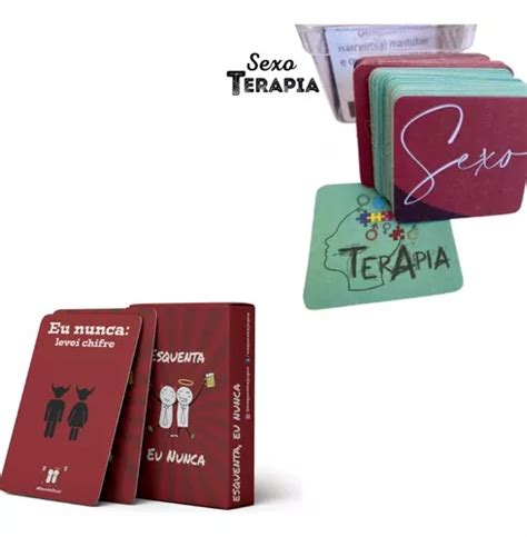 Kit Sexo Terapia Esquenta Eu Nunca Jogo De Cartas Festa