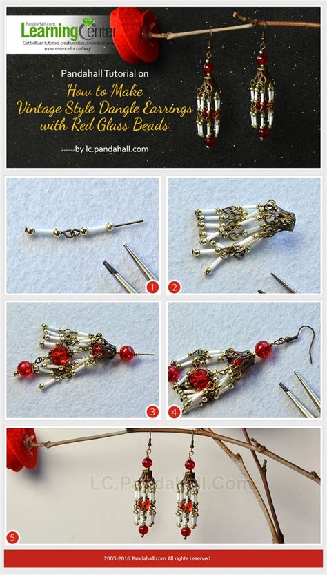 Pandahall Tutorial On How To Make Vintage Style Dangle Earrings With