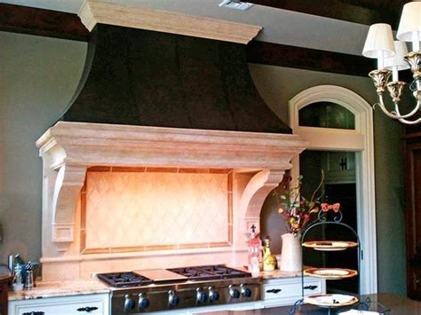 Black And White Modern Concrete Range Hood