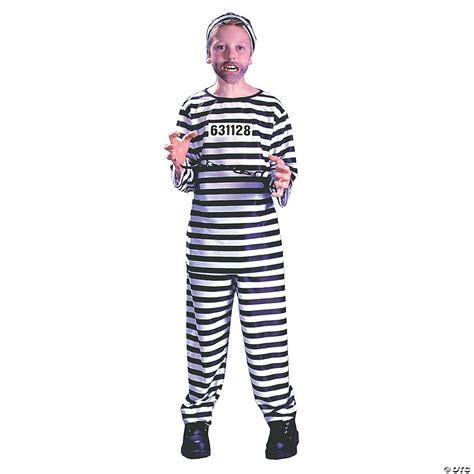 Boy's Jailbird Costume - Large | Morris Costumes