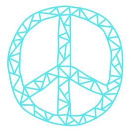 Geometric Peace Sign274772regular Cut