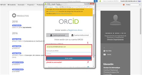 Autorizar Perfil Orcid Academia