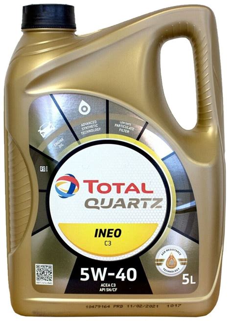 TOTAL QUARTZ INEO C3 5W 40 5 L Ab 29 44 Preisvergleich Bei Idealo De