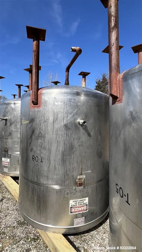 Used Dci Tank Gallon Capacity Stainless