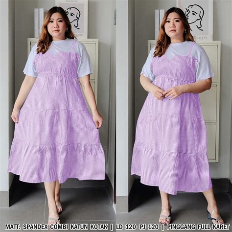 Jual Ro Dress Soraya Jumbo Xxxl Big Size Ld Cm Pj Cm Katun